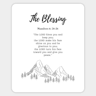 The Blessing Numbers 6:24-26 Sticker